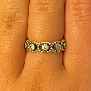 Sterling silver Pandora ring